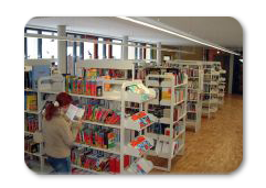 Innenansicht der Bibliothek